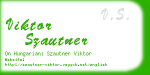 viktor szautner business card